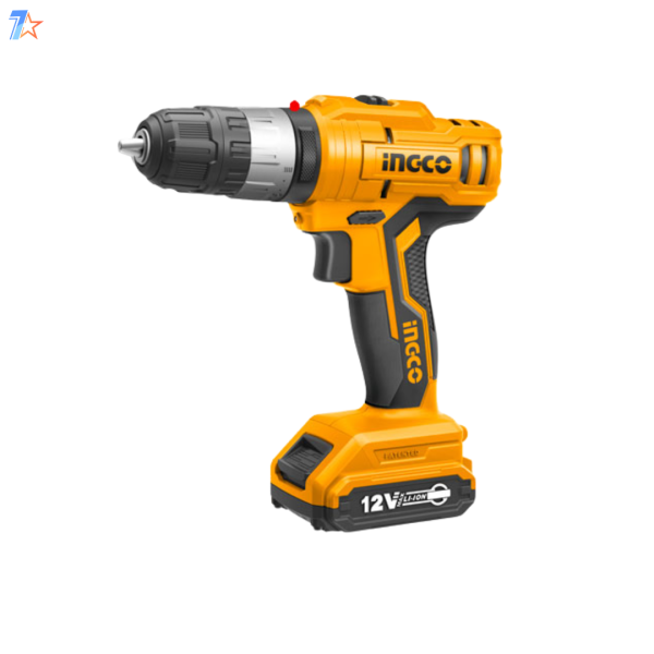 Cordless Impact Drill INGCO CIDLI1222, Compact 12V Power with Maximum Control