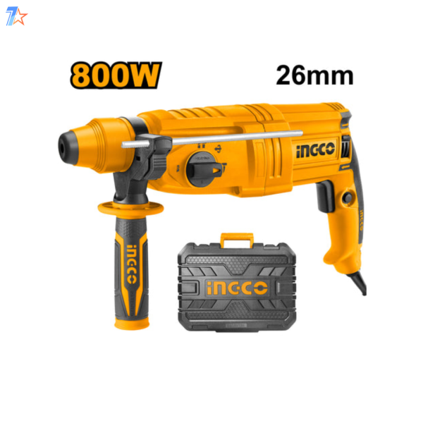 INGCO Rotary Hammer Drill RGH9028 – 800W of Power and Precision